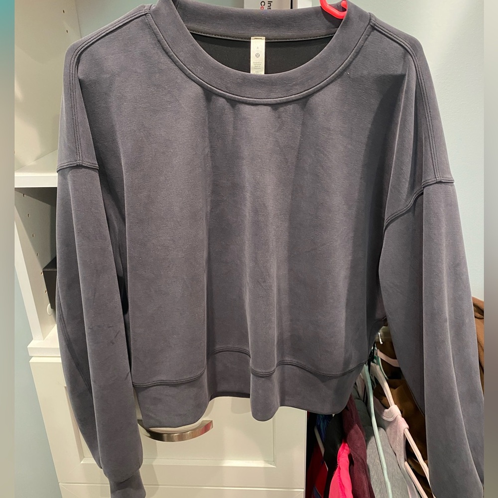 Lululemon softstreme perfectly oversized cropped crew